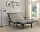 Negan Gray and Black California King Adjustable Bed Base from Coaster - Luna Furniture