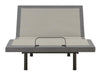 Negan Full Adjustable Bed Base Grey and Black - 350132F - Luna Furniture