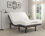 Negan Gray and Black Full Adjustable Bed Base from Coaster - Luna Furniture