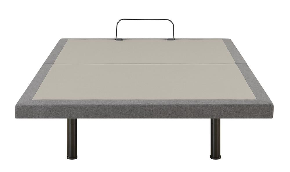 Negan Gray and Black Twin XL Adjustable Bed Base from Coaster - Luna Furniture