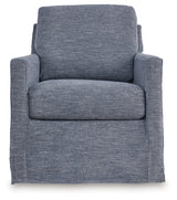 Nenana Next-Gen Nuvella Denim Swivel Glider Accent Chair - A3000646 - Luna Furniture