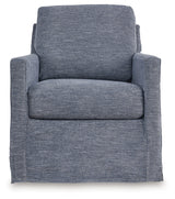 Nenana Next-Gen Nuvella Denim Swivel Glider Accent Chair from Ashley - Luna Furniture