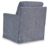 Nenana Next-Gen Nuvella Denim Swivel Glider Accent Chair from Ashley - Luna Furniture