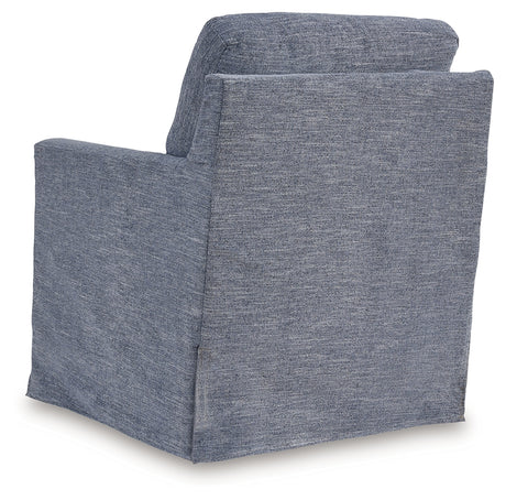 Nenana Next-Gen Nuvella Denim Swivel Glider Accent Chair from Ashley - Luna Furniture