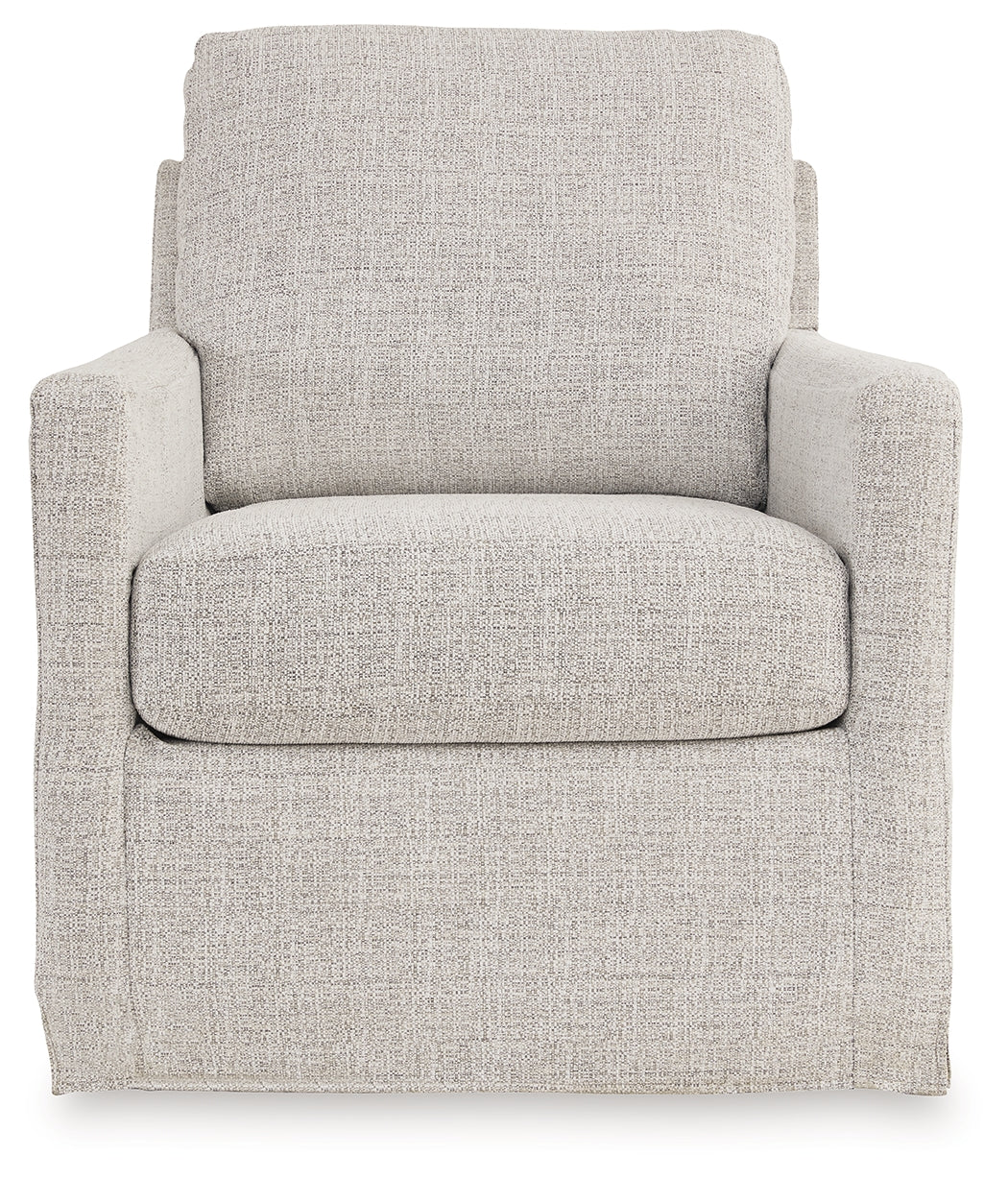 Nenana Next-Gen Nuvella Stone Swivel Glider Accent Chair from Ashley - Luna Furniture