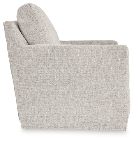 Nenana Next-Gen Nuvella Stone Swivel Glider Accent Chair from Ashley - Luna Furniture