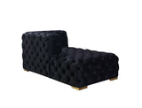Neva Black Velvet Double Chaise Sectional from Nova Furniture - Luna Furniture