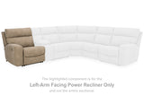 Next-Gen DuraPella Sand Left-Arm Facing Power Recliner from Ashley - Luna Furniture