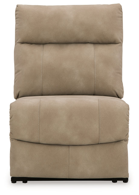 Next-Gen DuraPella Sand Power Armless Recliner from Ashley - Luna Furniture