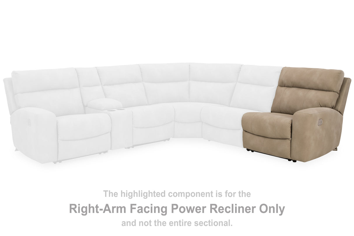 Next-Gen DuraPella Sand Right-Arm Facing Power Recliner from Ashley - Luna Furniture