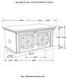 Nilay Rectangular Storage Trunk White Washed and Black - 959554 - Luna Furniture