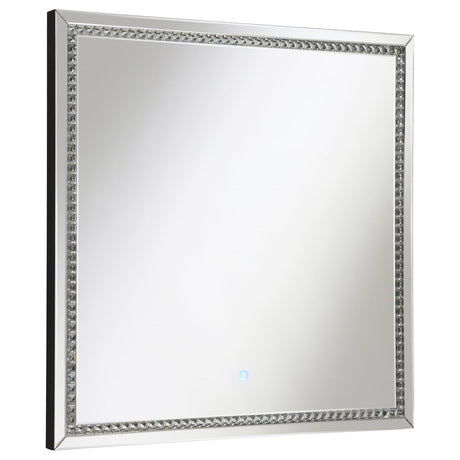 Noelle Square Wall Mirror with LED Lights - 961506 - Luna Furniture