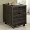 Noorvik 2-drawer Mobile File Cabinet Dark Oak - 881572 - Luna Furniture