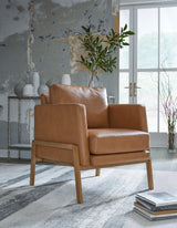 Numund Caramel Accent Chair from Ashley - Luna Furniture