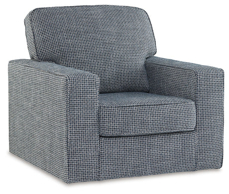 Olwenburg Denim Swivel Accent Chair - A3000652 - Luna Furniture