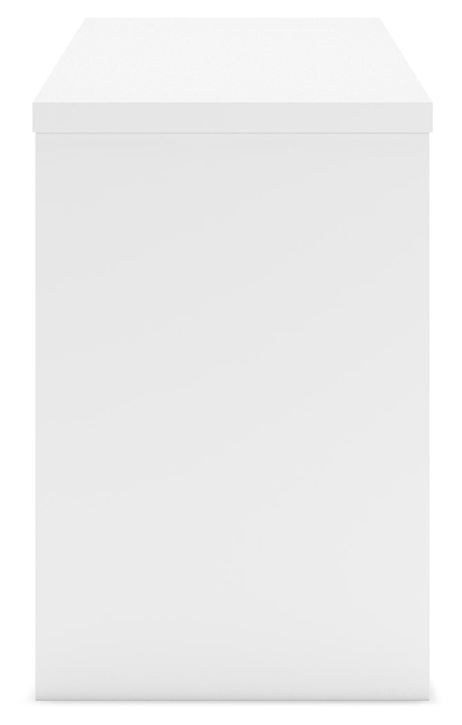 Onita White 60" Home Office Desk from Ashley - Luna Furniture