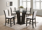 Orlando - Black Pub Table + 4 Chair Set - Orlando Black - Luna Furniture