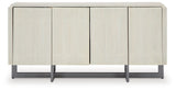 Ornawel Distressed White Accent Cabinet from Ashley - Luna Furniture