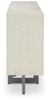 Ornawel Distressed White Accent Cabinet from Ashley - Luna Furniture
