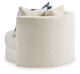 Padova Ivory Swivel Accent Chair from Ashley - Luna Furniture