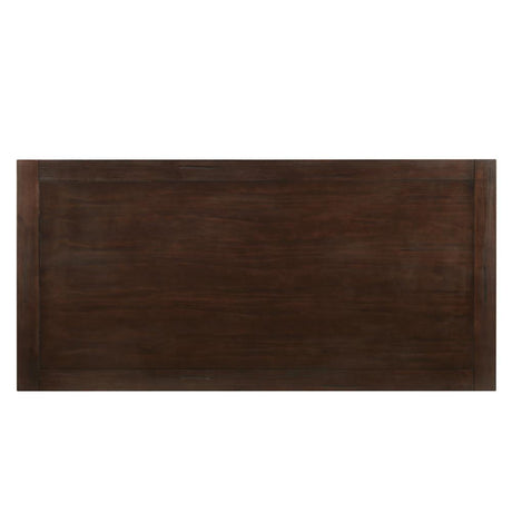 Parkins Rustic Espresso Double Pedestals Dining Table from Coaster - Luna Furniture