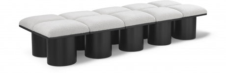 Pavilion Boucle Fabric 10pc. Modular Bench Cream - 466Cream-10C - Luna Furniture