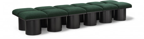 Pavilion Boucle Fabric 12pc. Modular Bench Green - 466Green-12C - Luna Furniture