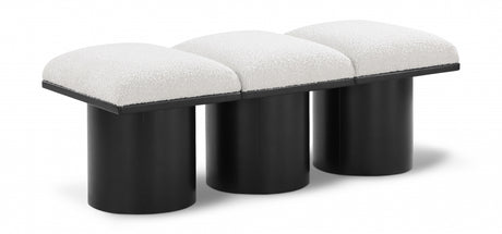 Pavilion Boucle Fabric 3pc. Modular Bench Cream - 466Cream-3B - Luna Furniture