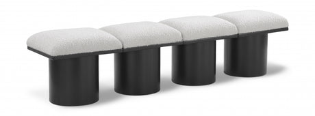 Pavilion Boucle Fabric 4pc. Modular Bench Cream - 466Cream-4A - Luna Furniture