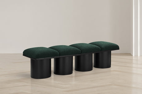 Pavilion Boucle Fabric 4pc. Modular Bench Green - 466Green-4B - Luna Furniture