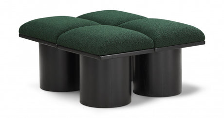 Pavilion Boucle Fabric 4pc. Modular Bench Green - 466Green-4D - Luna Furniture