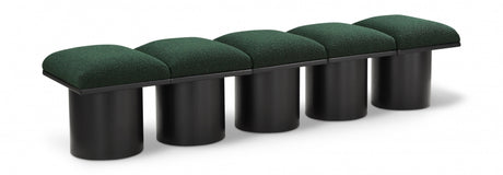 Pavilion Boucle Fabric 5pc. Modular Bench Green - 466Green-5B - Luna Furniture