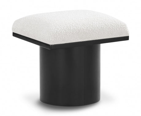 Pavilion Boucle Fabric Bench/Stool Cream - 466Cream-C - Luna Furniture