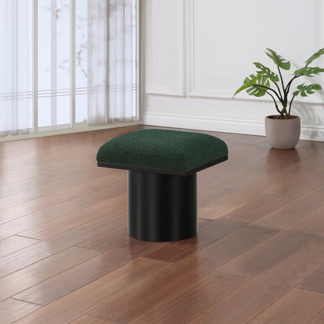 Pavilion Boucle Fabric Bench/Stool Green - 466Green-C - Luna Furniture