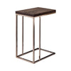 Pedro Expandable Top Accent Table Chestnut and Chrome - 902932 - Luna Furniture
