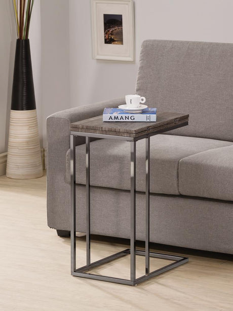 Pedro Expandable Top Accent Table Weathered Grey and Black - 902864 - Luna Furniture
