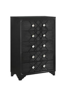 Penelope 5-drawer Chest Black - 223575 - Luna Furniture