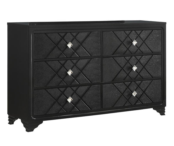Penelope 6-drawer Dresser Black - 223573 - Luna Furniture