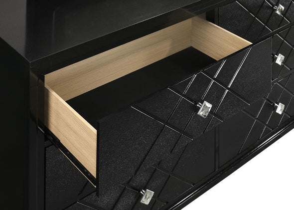 Penelope 6-drawer Dresser Black - 223573 - Luna Furniture