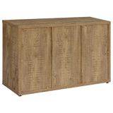 Pepita Mango Brown 3-Door Engineered Wood Accent Cabinet with Adjustable Shelves from Coaster - Luna Furniture