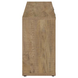 Pepita Mango Brown 3-Door Engineered Wood Accent Cabinet with Adjustable Shelves from Coaster - Luna Furniture