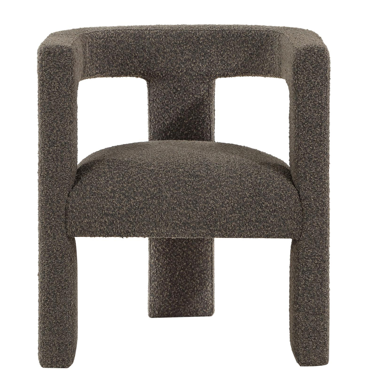 Petra Chocolate Brown Boucle Upholstered Accent Side Chair from Coaster - Luna Furniture