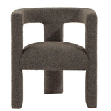 Petra Chocolate Brown Boucle Upholstered Accent Side Chair from Coaster - Luna Furniture