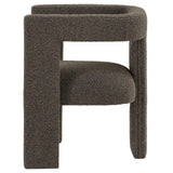 Petra Chocolate Brown Boucle Upholstered Accent Side Chair from Coaster - Luna Furniture
