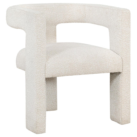 Petra Boucle Upholstered Accent Side Chair White - 902881 - Luna Furniture