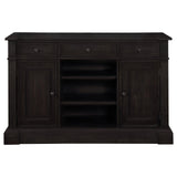 Phelps Antique Noir and Beige 5-Piece Rectangular Trestle Dining Set from Coaster - Luna Furniture