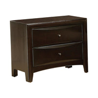 Phoenix 2-drawer Nightstand Deep Cappuccino - 200412 - Luna Furniture