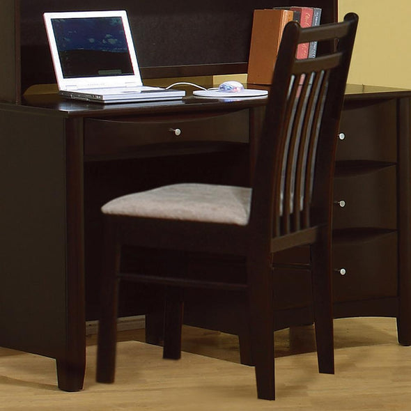 Phoenix Slat Back Chair Light Brown and Cappuccino - 400189 - Luna Furniture