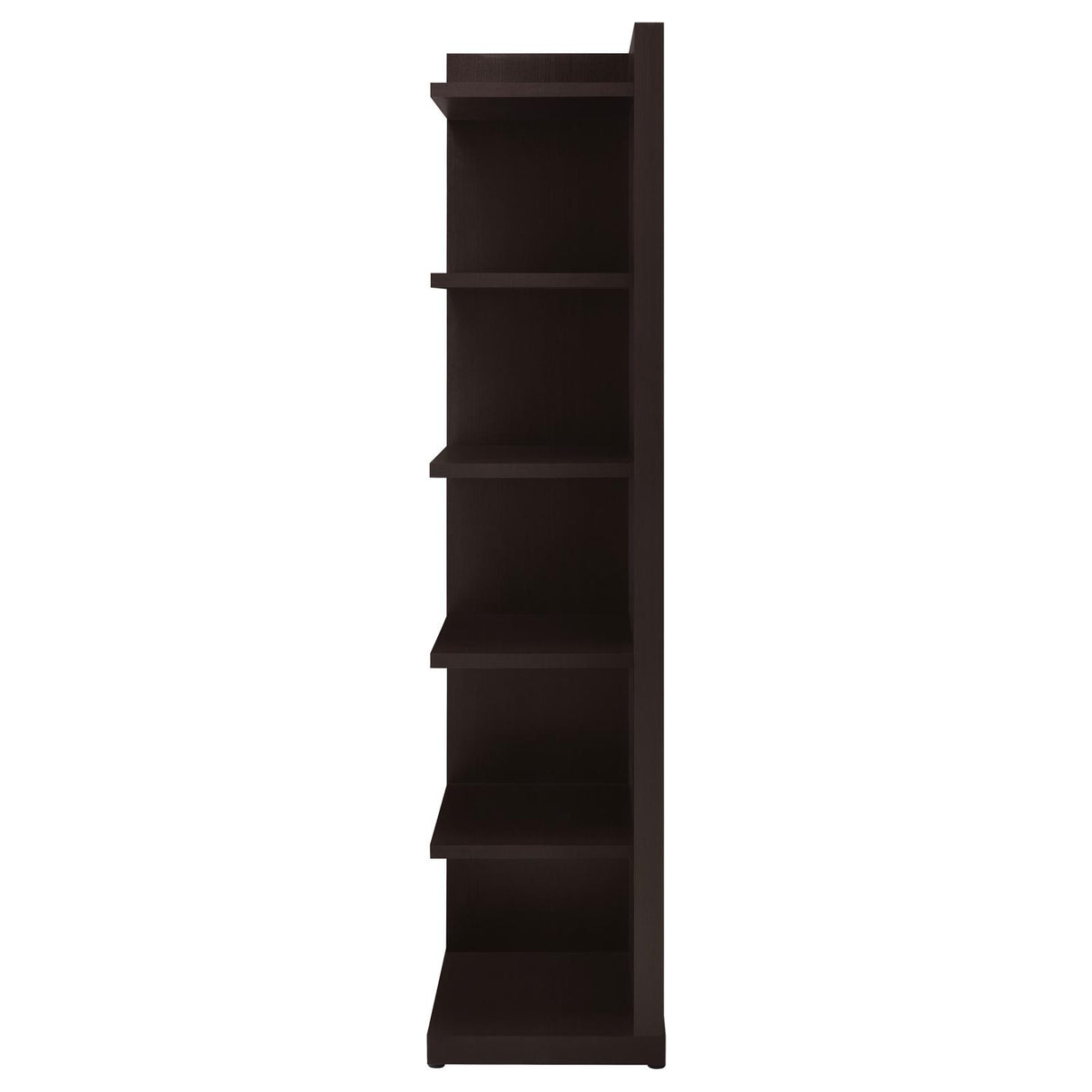 Pinckard Cappuccino 6-Tier Corner Bookcase from Coaster - Luna Furniture