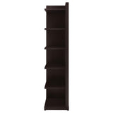 Pinckard Cappuccino 6-Tier Corner Bookcase from Coaster - Luna Furniture